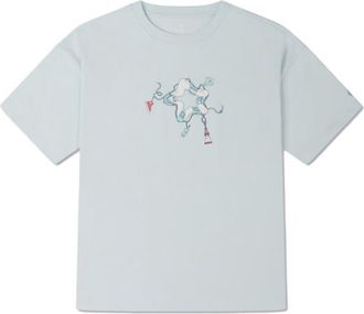 Converse (WMNS) Converse Nautical Tee Asia Sizing Ocean Blue 10025880-A03