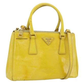 Prada Pre-owned Handbags, female, Yellow, Size: ONE SIZE Pre-owned Vintage Hand Bag