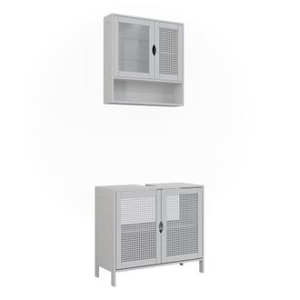 Vicco Conjunto De Muebles De Ba&ntilde;o Liora, Blanco, 2 Partes, Vicco