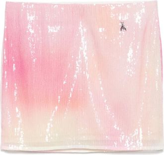 Patrizia Pepe Minigonna con paillettes - Rosa