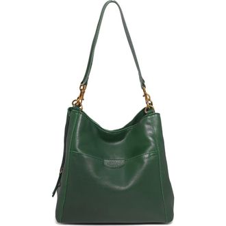 American Leather Co. Austin Leather Bucket Bag in Hunter Green at Nordstrom Rack