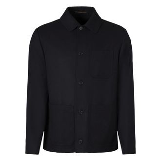 Slowear Slowear, Heren, Jassen, Blauw, Maat: M Wol