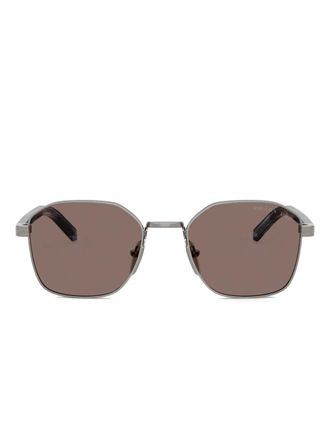 Prada Occhiali da sole geometrici - Argento