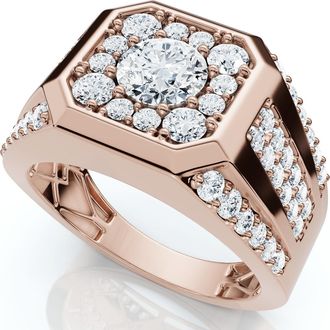 Pompeii3 2Ct Mens Diamond Ring 10k Gold Lab Grown