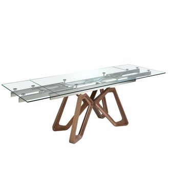 Angel Cerd&aacute; Mesa comedor extensible rectangular cristal templado