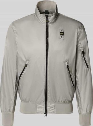 Blauer Jacke mit Rei&szlig;verschlusstaschen Modell Brahms in Hellgrau, Gr&ouml;&szlig;e XXXL