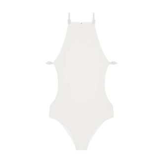 Courr&egrave;ges Badpak met uitsnijding - Dames - Badkleding - Wit - Maat: XS Polyamide