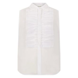 P.A.R.O.S.H. Shirts, female, White, Size: XS Ruffled Top