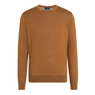 Ermenegildo Zegna Cashmere Knitwear, male, Brown, Size: 4XL Cashseta Light Knitwear