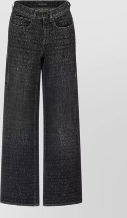 Balenciaga denim wide-leg trousers