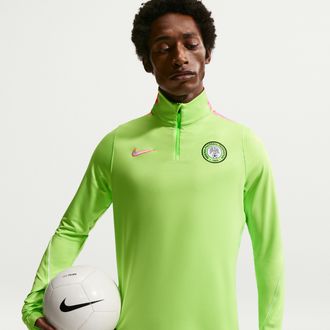 Nike Nigeria Strike Nike Mens Dri-FIT Soccer Drill Top in Green | IB4996-332