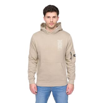Duck and Cover Heren Tremake Hoodie (Licht kiezel)