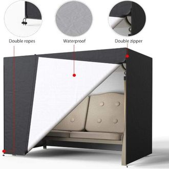 OEM Funda Protectora Para Columpio - Impermeable - Resistente A Los Rayos Uv - Resistente Al Invierno - Tejido Oxford 190t - 220 X 125 X 170 Cm - Para Col