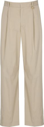 Casablanca Beige Metal Monogram Cotton Pants