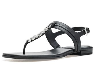 Michael Kors Marcia Thong Sandals Womens Sandals Black : 6.5 M, Leather