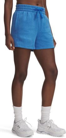Under Armour Womens Rival Fleece Shorts, (402) Blue Atlantis Light Heather / / Blue Atlantis, M