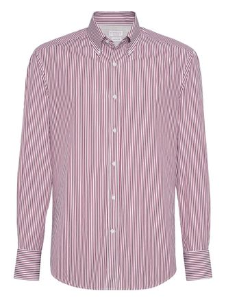 Brunello Cucinelli Camicia a righe - Rosa