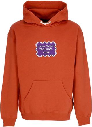 Iuter Rode Hoodie met Voorzak - Heren - Hoodies - Rood - S - Katoen - Hoodies & sweatvesten