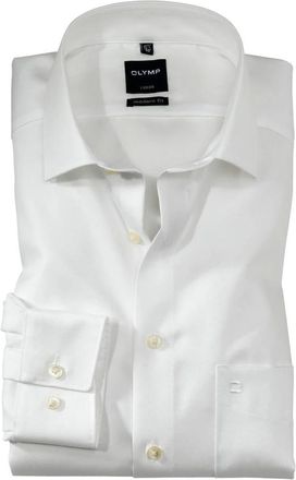 Olymp Olymp, Heren, Overhemden, Beige, Maat: XL Katoen