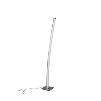 Netlighting Surf Floor Lamp 23W LED Satin Nickel Polished Chrome 3000K 1590lm in Grey