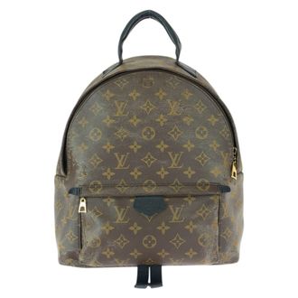 Louis Vuitton Black Brown Pvc Leather Backpack (Pre-Owned)