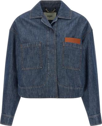 Fendi Mujer, Chaquetas, Azul, Talla: 2XS