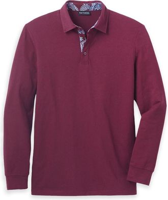 Paul Fredrick Cotton Blend Three Button Polo
