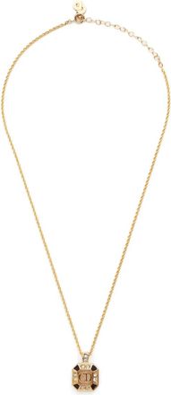 Dior 1990-2000s logo-pendant necklace - Gold