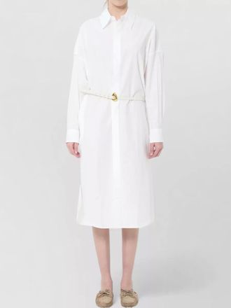 Frankie Shop bloom organic cotton midi shirt dress