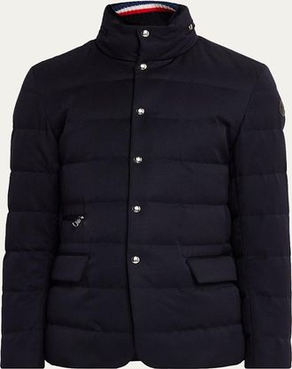 Moncler Mens Bess Down Blazer Jacket