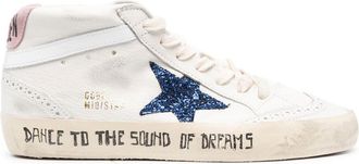 Golden Goose Mid-Top Sneakers with Distressed Sole