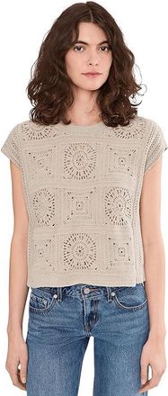 Splendid Anderson Sweater Tank Top Womens Sweater Fawn : LG (Womens 10-12), Acrylic/Cotton