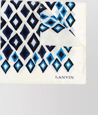 Lanvin geometric print diamond pattern scarf accessory