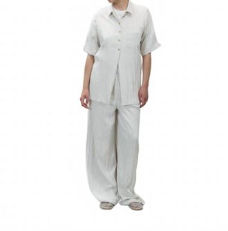 Alysi Wrinkled Dainetto Shirt In Plaster