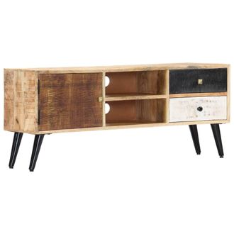 vidaXL Vidaxl - Mueble Para Tv De Madera Maciza De Mango 115x30x47 Cm