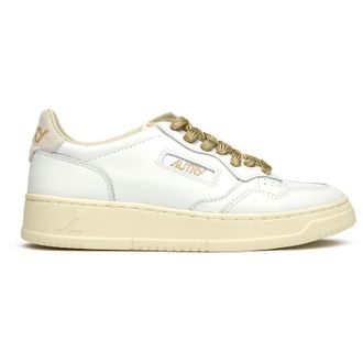 Autry Womens Medalist Low Trainers - White Leather - Size UK 8