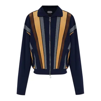 Versace Heren, Truien, Blauw, Maat: M Wol