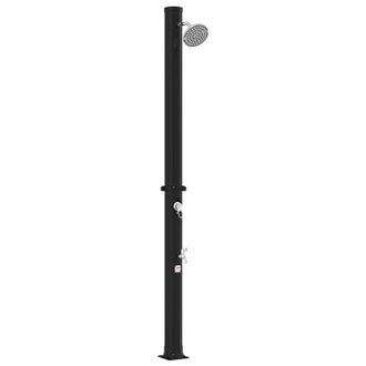 vidaXL Ducha Solar Con Cabezal De Ducha Y Grifo 20 L Negro Vidaxl
