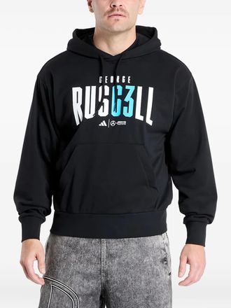 adidas x Mercedes-AMG Petronas F1 George Russel hoodie - men - Cotton/Recycled Polyester - L - Black