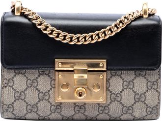 Gucci Pre-owned Gucci Small GG Supreme Padlock Crossbody Ladies KT10F0UNBTHWU55V