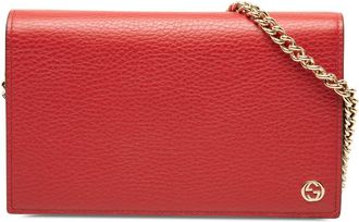 Gucci Pre-owned Gucci Calfskin Betty Wallet On Chain Ladies IUYV7SCMV22W1PI8