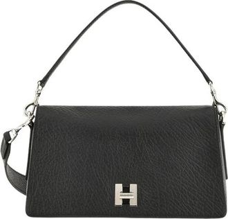 Hogan H-Turn Flap Bag - Dames - Schoudertassen - Zwart - ONE Size - Leer - Tassen