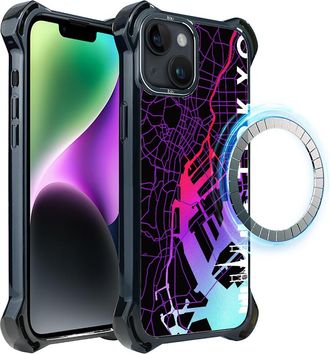 OEM Funda Ibizu Dropguard Ultra Para Iphone 14 Plus Con Magsafe, Mapas Del Mundo, Tokio