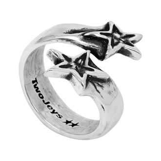 TwoJeys Rings, unisex, Gray, Size: 57 MM Wrapping Stars Ring