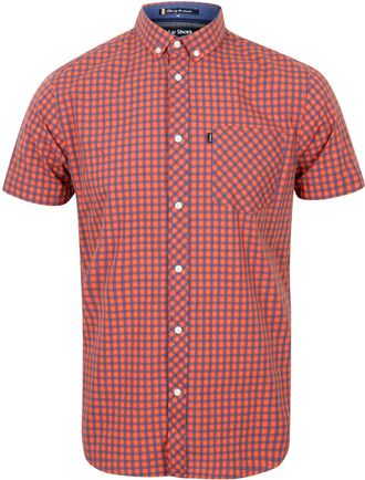 Le Shark Varden Short Sleeve Shirt in Coral S