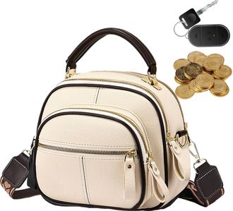 Generic Womens Sling Bag - Black Multifunctional Leather Tote, Stylish Handbag, Spacious Travel Organizer, Premium PU Leather With Zipper Pockets | Fashionabl