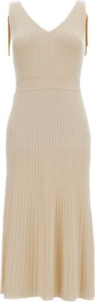 Elisabetta Franchi Long Ribbed Knit Dress