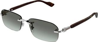 Gucci Urban Zonnebril - unisex - Accessoires - Grijs - Maat: 56 MM