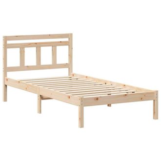 Berkfield Home Brown 80 x 200 cm Solid pine wood in Natural