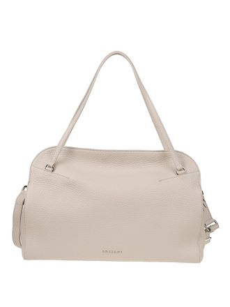 Orciani Lido Large Pebbled Leather Bag
